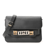Calfskin Mini PS11 Classic Shoulder Bag Heather Grey