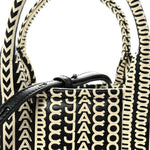 Calfskin Small The Monogram Tote Black White