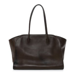 Polished Saddle Calfskin Marlo 14 Dark Brown