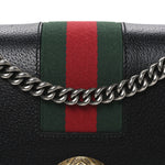 Calfskin Web Small Dionysus Shoulder Bag Black