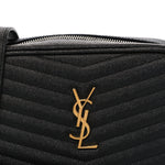Grain De Poudre Matelasse Monogram Mini Lou Camera Bag Black
