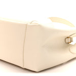 Calfskin Medium Signature Bucket Bag Latte
