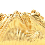 Metallic Bark Calfskin The Mini Pouch Gold