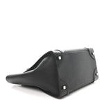 Drummed Calfskin Mini Luggage Black