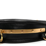 Calfskin Small Nile Bracelet Minaudiere Bag Black