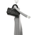 Lambskin Quilted Medium Coco Cocoon Reversible Tote Black