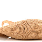 Raffia Mini Slit Tote Bag Natural Tan