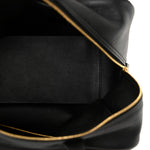 Grained Calfskin Medium Carrie Bowling Bag Black