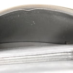 Metallic Lambskin Quilted Wallet On Chain WOC Silver