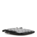 Lambskin Quilted Uniform Crossbody Bag Black