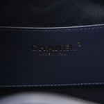Caviar Quilted Small Chanel 25 Handbag Dark Navy