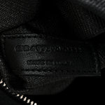 Linen Calfskin Rive Gauche Tote Black