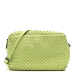 Nappa Intrecciato Small Camera Bag Acid Kiwi