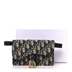 Oblique Saddle Belt Bag Blue