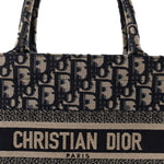 Oblique Small Book Tote Blue Multicolor