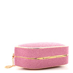 Swarovski Crystal Minaudière Clutch Pink