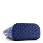 Lambskin Quilted Large Urban Spirit Backpack Blue