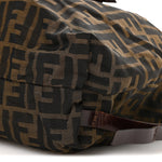 Zucca Drawstring Flap Backpack Tobacco