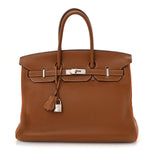 Togo Horseshoe Birkin 35 Gold Orange