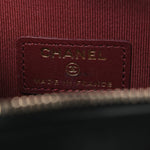 Lambskin Quilted CC In Love Heart Clutch With Chain Black