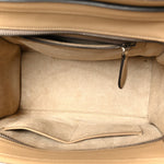 Drummed Calfskin Micro Luggage Dune