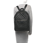 Nylon Quilted Coco Cocoon Backpack Black