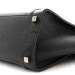 Drummed Calfskin Micro Luggage Black