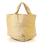 Nappa Intrecciato Nuance Bucket Ombre Tote Yellow