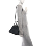 Grained Calfskin Soft Margaux 10 Bag Black