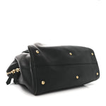 Vitello Dolce Marmol Large Chameleon Tote Black
