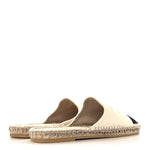 Denim CC Espadrille Mules 38  White Black