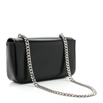 Shiny Calfskin Triomphe Chain Shoulder Bag Black