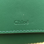 Calfskin Crocodile Embossed Mini C Vanity Bag Woodsy Green