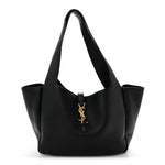 Grained Deerskin Bea Tote Black