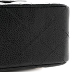 Caviar Quilted Small Double Flap Black