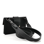 Recycled Nylon Vitello Grace Light Pequin Baguette Belt Pouch Black