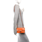 Alligator Mini Rectangular Flap Orange