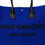 Wool Rive Gauche Tote Blue