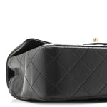 Lambskin Quilted Mini Rectangular Flap Black