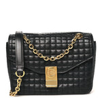 Calfskin Quilted Medium C Bag Black