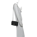 Caviar Quilted Mini Rectangular Flap Black