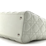 Lambskin Cannage Medium Lady Dior Green