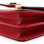 Dollar Calfskin Small Interlocking G Shoulder Bag Red