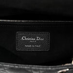 Grained Calfskin Cannage Medium Lady Dior Black
