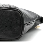 Caviar Triple CC Shoulder Bag Black