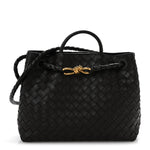 Nappa Intrecciato Medium Andiamo Shoulder Bag Fondant
