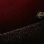 Lambskin Chevron Quilted Mini Square Flap Black