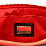 Zucca Quilted Pochette Tobacco Red