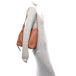 Grained Calfskin Low Key Hobo PM Cognac