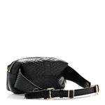 Snakeskin Waist Bag Black